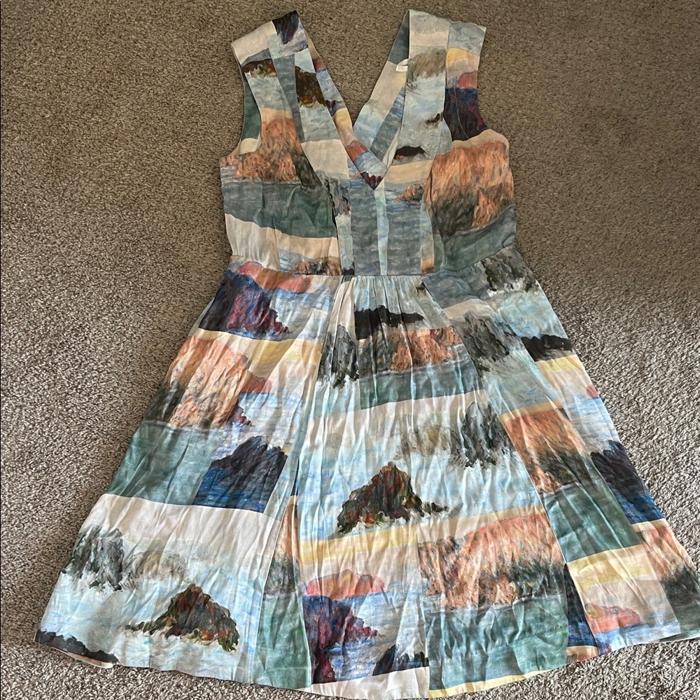 Anthropologie Maeve Artistic Multicolor Dress.EUC